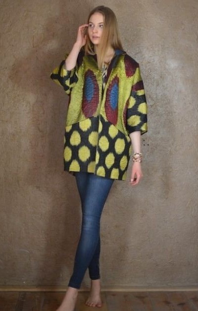 Hand-quilted Ikat Jacket