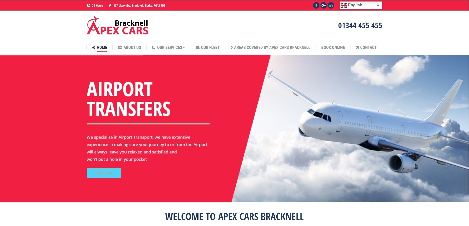 Apex Cars | 24/7 Bracknell Taxis | Call 01344 455 455