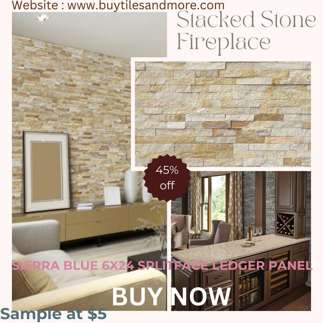 buy stacked stone tiles for floor moderation 