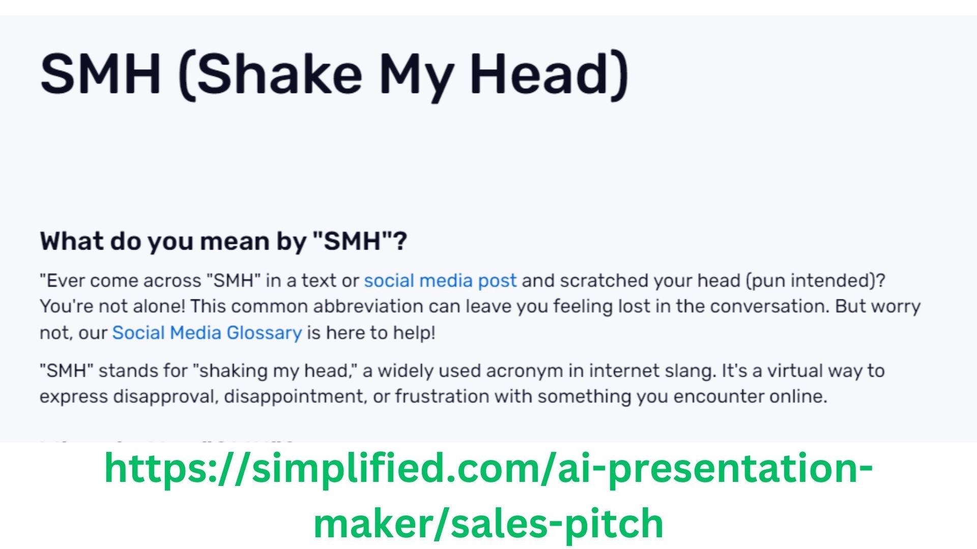 Shake My Head (SMH): Meaning and Everyday Usage